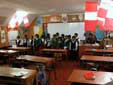 ティティカカ湖上の小学校の写真へ